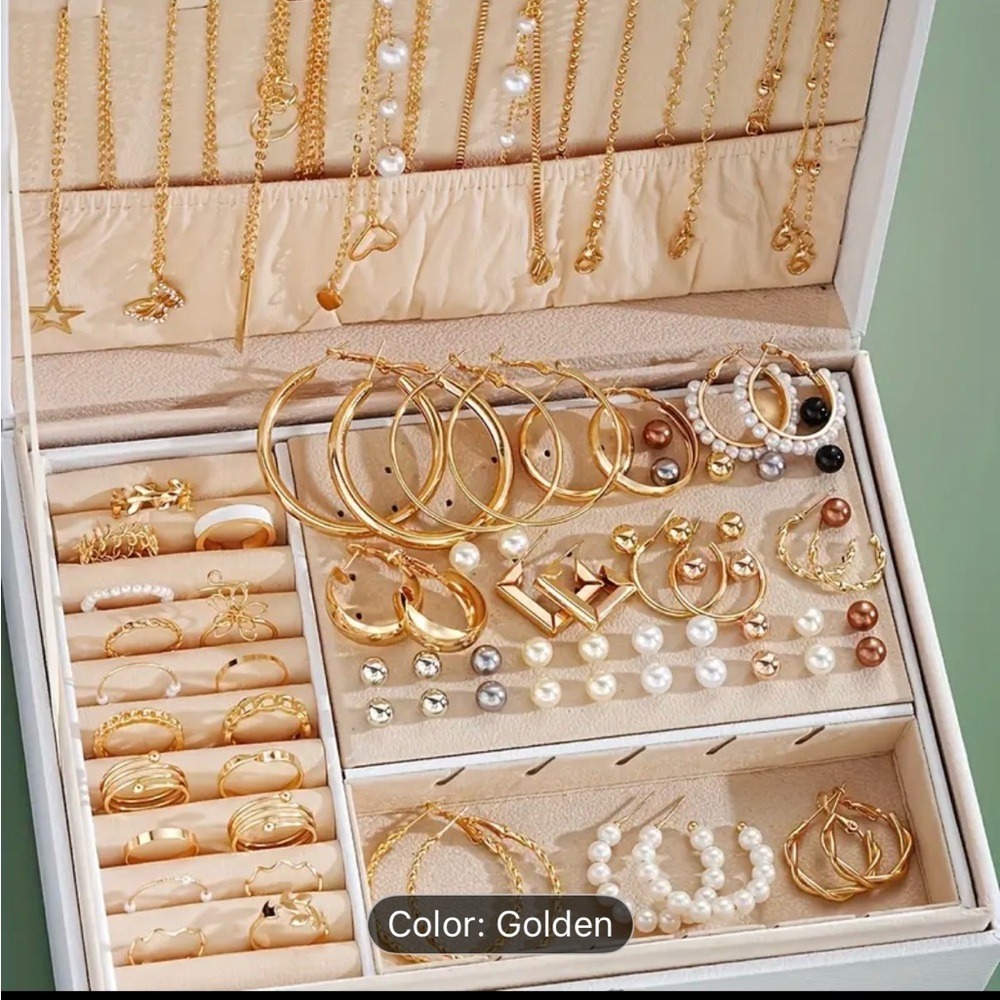 Fashion Jewelry Gold and Silver Necklace Set (12 items per order) - Picture 4 of 4